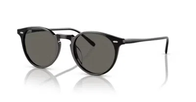 Pre-owned Oliver Peoples 0ov5529su N.02 Sun 1731r5 Black/carbon Grey 48mm Men's Sunglasses In Gray