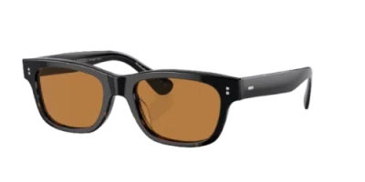 Pre-owned Oliver Peoples 0ov5540su-53172253 Pillow Black In Brown