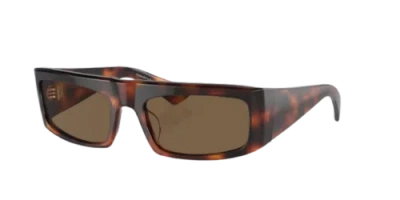 Pre-owned Oliver Peoples 0ov5549su-56100773 Rectangle Tortoise In Brown