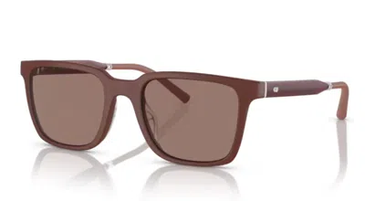 Pre-owned Oliver Peoples 0ov5553su Mr. Federer 700253 Semi-matte Brick/sierra Sunglasses In Brown
