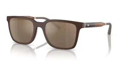 Pre-owned Oliver Peoples 0ov5553su Mr. Federer 70055a Umber/desert Mirrored Sunglasses