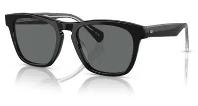 Pre-owned Oliver Peoples 0ov5555su R-3 149281 Black Grey Polar 51mm Men's Sunglasses