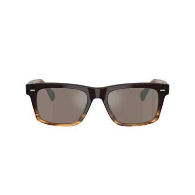 OLIVER PEOPLES 0OV5596SU GRADIENT TORTOISESHELL RECTANGULAR SUNGLASSES