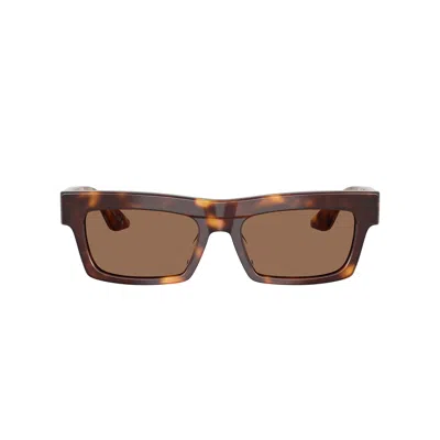 Oliver Peoples 0ov5607su Bold Tortoiseshell Rectangular Sunglasses With Chunky Frame In Brown