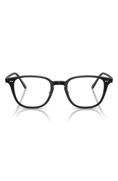 Oliver Peoples 1796 49mm Pillow Optical Glasses In Semi Matte Black/demo Lens