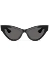 Oliver Peoples X Khaite 54mm Cat Eye Sunglasses In Black