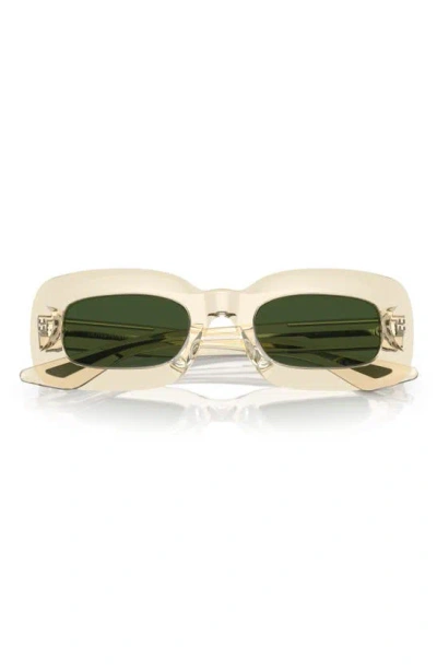 Oliver Peoples 1966c 49mm Square Sunglasses In Green