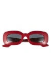 Oliver Peoples Womens Ov5548su 1966c Rectangle-frame Acetate Sunglasses Red In Red
