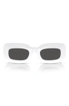 Oliver Peoples 1966c 49mm Square Sunglasses In White