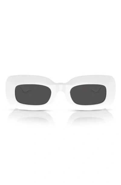 Oliver Peoples 1966c 49mm Square Sunglasses In White