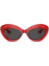 Oliver Peoples 1968c Cat-eye-sonnenbrille In Red