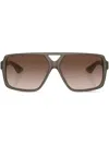 Oliver Peoples Mens Brown Ov5520su 1977c Square-frame Acetate Sunglasses In Braun