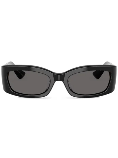 Oliver Peoples 1993 Sonnenbrille Mit Eckigem Gestell In Schwarz