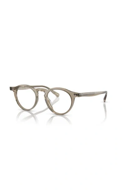 Oliver Peoples 45mm Round Optical Glasses In Green