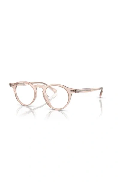 Oliver Peoples 45mm Round Optical Glasses In Neutral
