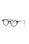 Oliver Peoples 47mm Oval Optical Glasses In Black