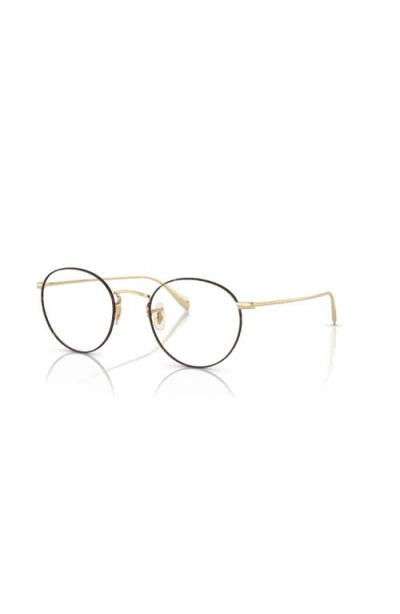 Oliver Peoples 47mm Phantos Optical Glasses In Gold