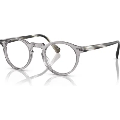 Oliver Peoples 47mm Phantos Optical Glasses In Metallic