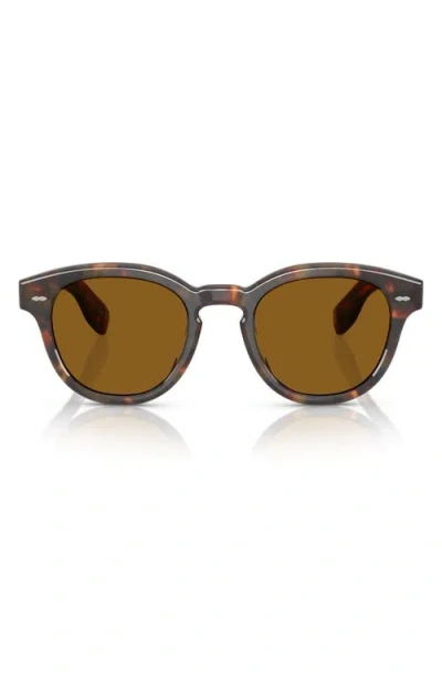 Oliver Peoples Sheldrake Tortoiseshell-effect Sunglasses In Brown