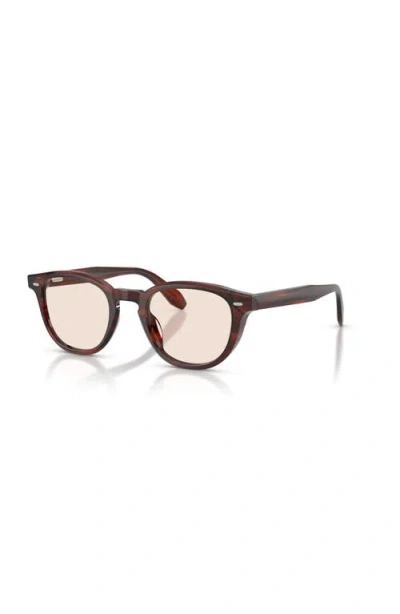 Oliver Peoples 48mm Phantos Optical Glasses In Brown
