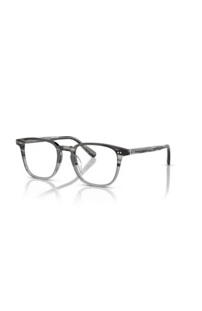 Oliver Peoples 48mm Rectangle Optical Glasses In Black
