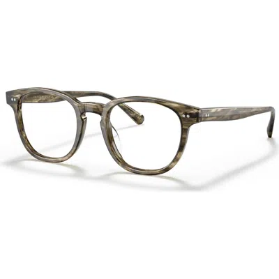 Oliver Peoples 48mm Rectangle Optical Glasses In Green
