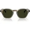 Oliver Peoples 48mm Small Polarized Square Sunglasses In Gray