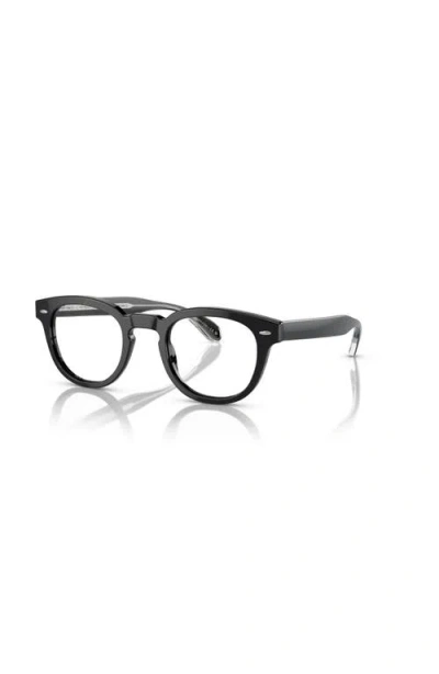 Oliver Peoples 49mm Phantos Optical Glasses In Black