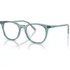 Oliver Peoples 49mm Rectangle Optical Glasses In Blue