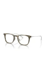 Oliver Peoples 49mm Rectangle Optical Glasses In Green