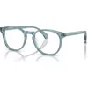 Oliver Peoples 49mm Round Optical Glasses In Blue