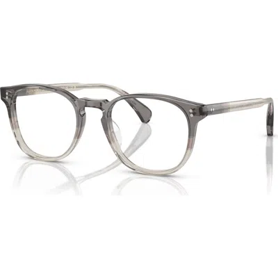 Oliver Peoples 49mm Round Optical Glasses In Gray