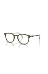 Oliver Peoples 49mm Square Optical Glasses In Black