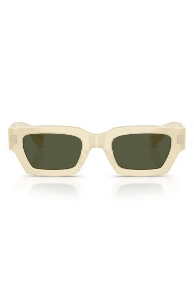 Oliver Peoples 50mm Jil Sander Edition 6 Rectangular Sunglasses In Neutral