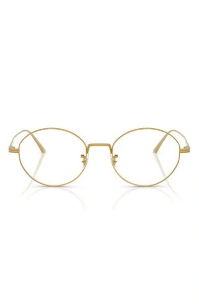 Oliver Peoples 50mm Khaite Oval Optical Frames In Gold