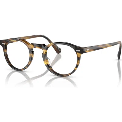 Oliver Peoples 50mm Phantos Optical Glasses In Brown