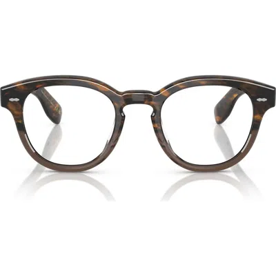 Oliver Peoples 50mm Pillow Optical Glasses In Sedona Red/taupe/demo Lens