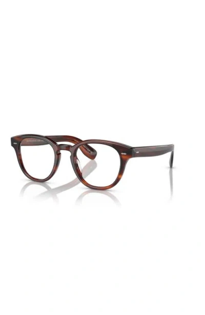 Oliver Peoples 50mm Round Optical Glasses In Brown