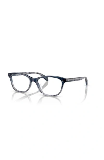 Oliver Peoples 50mm Square Optical Glasses In Blue