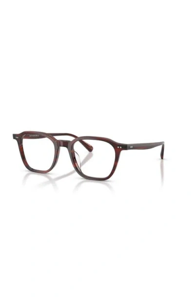 Oliver Peoples 50mm Square Optical Glasses In Brown
