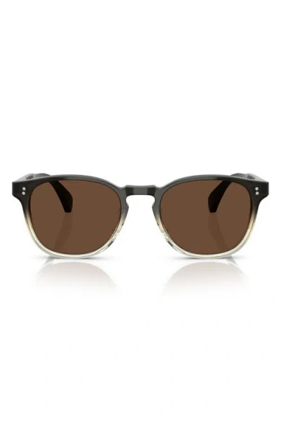 Oliver Peoples 51mm Finley Esq. Sun Polarized Suglasses In Red