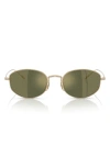 Oliver Peoples 51mm Oval Sunglasses In Gold