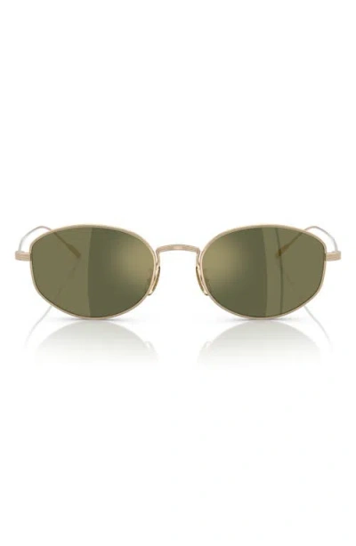 Oliver Peoples 51mm Oval Sunglasses In Gold