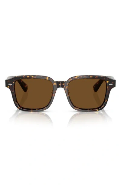 Oliver Peoples 51mm Pillow Sunglasses In Brown Tortoise