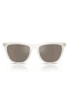 Oliver Peoples 51mm Polarized Pillow Sunglasses In White