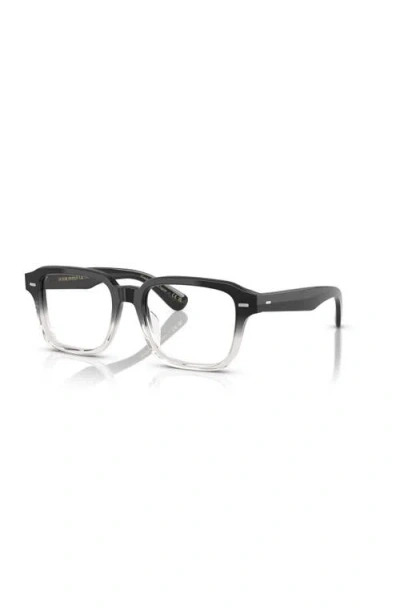 Oliver Peoples 51mm Rectangle Optical Glasses In Black
