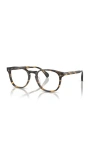 Oliver Peoples 49mm Round Optical Glasses In Black