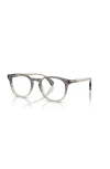 Oliver Peoples 51mm Round Optical Glasses In Gray