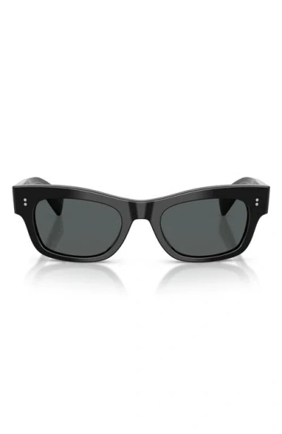 Oliver Peoples 51mm Sonia Polarized Pillow Sunglasses In Black