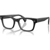 Oliver Peoples 51mm Square Optical Glasses In Black